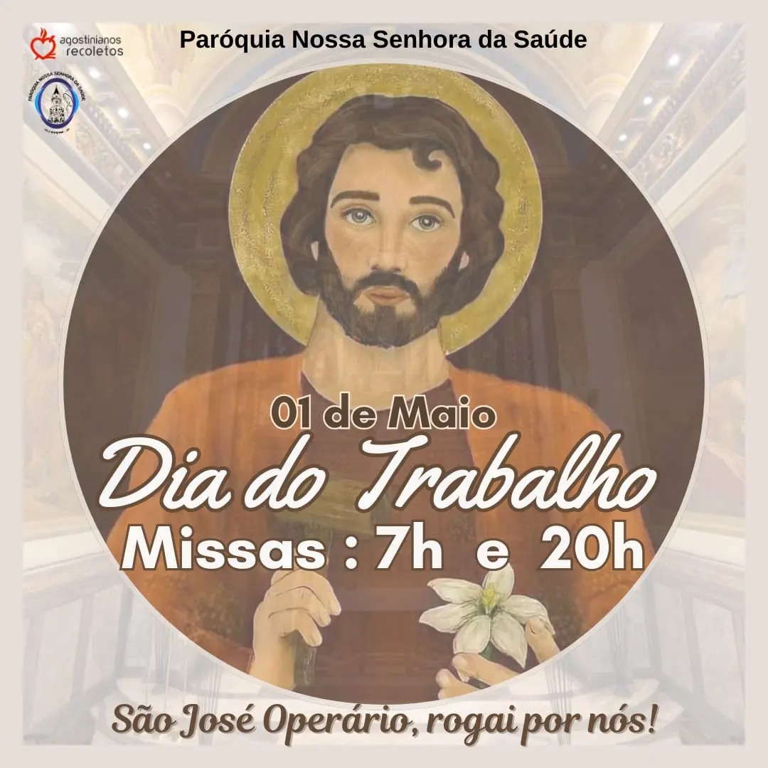 Missas no dia 1º de maio, Dia do Trabalhador e de São José Operário