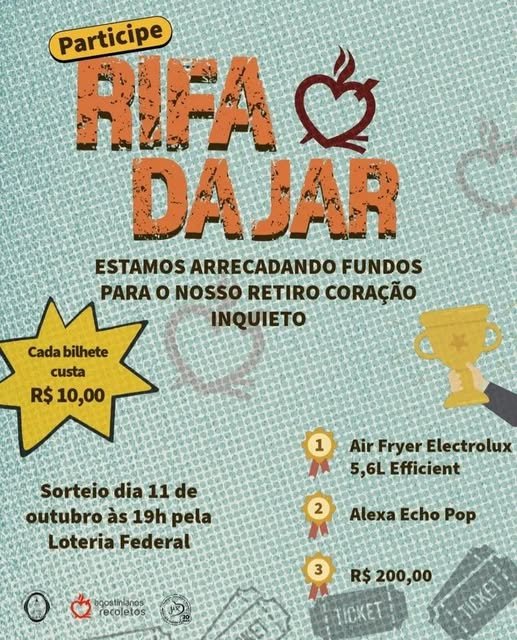 Participe da rifa da JAR
