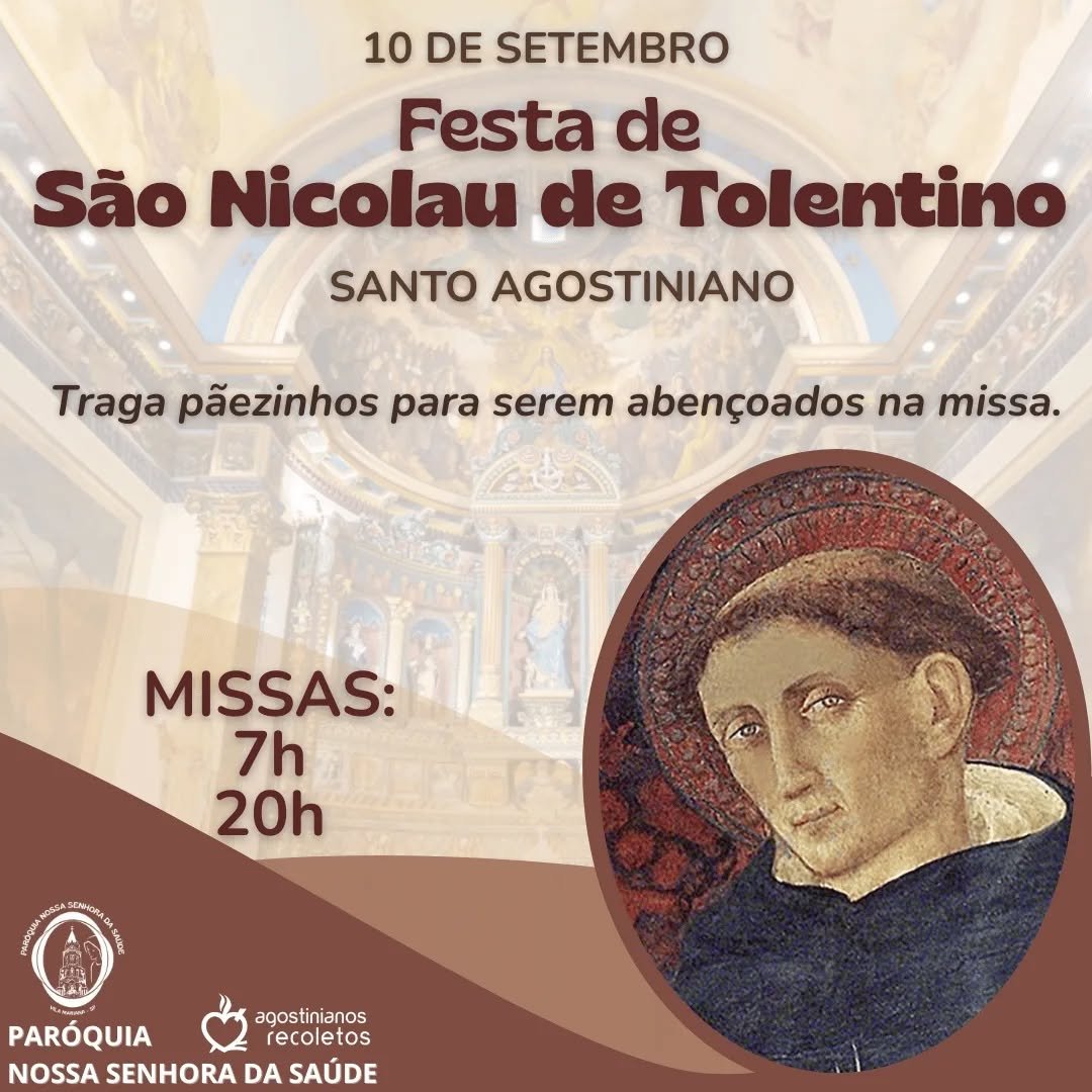 10 de setembro, São Nicolau de Tolentino