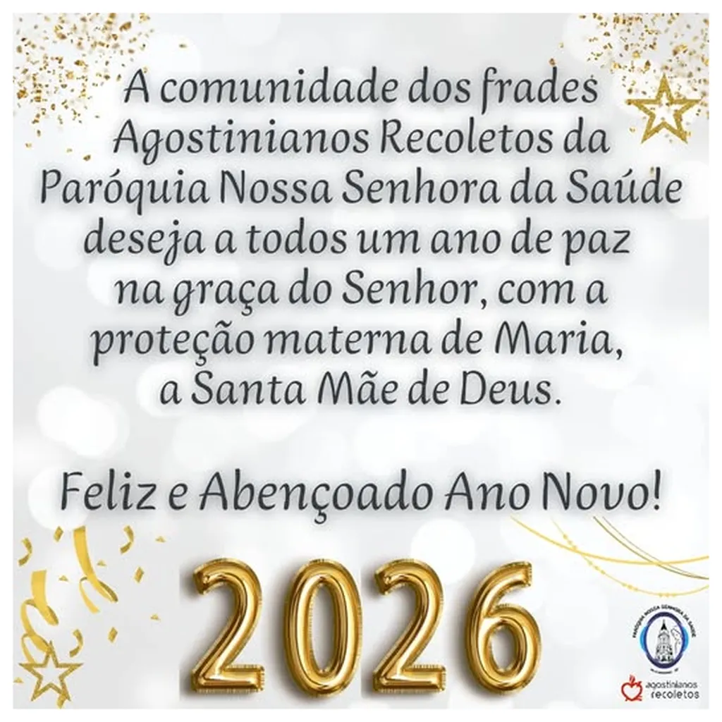 Feliz 2026! Comunidade dos Frades Agostinianos Recoletos