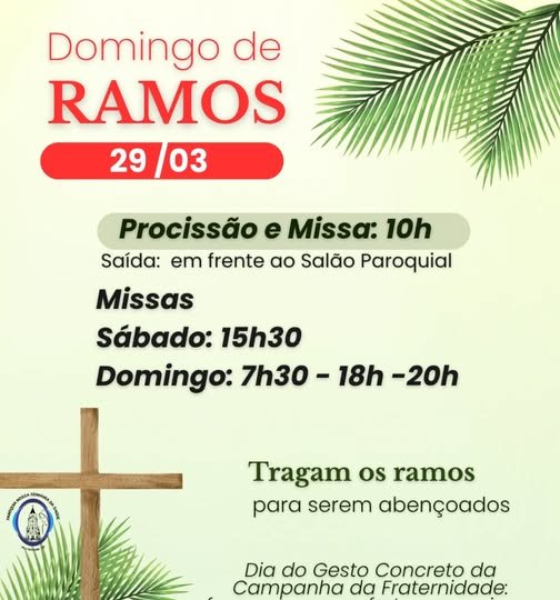 Domingo de Ramos – 29/03/2026