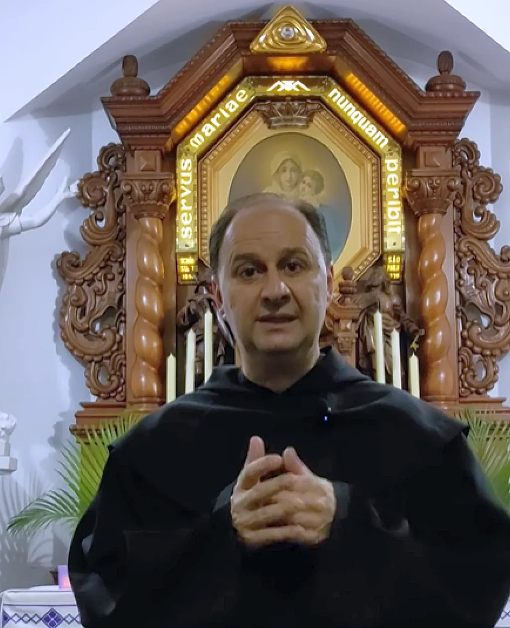 Mensagem do pároco, Frei Alcimar Fioresi, sobre a programação da Semana Santa