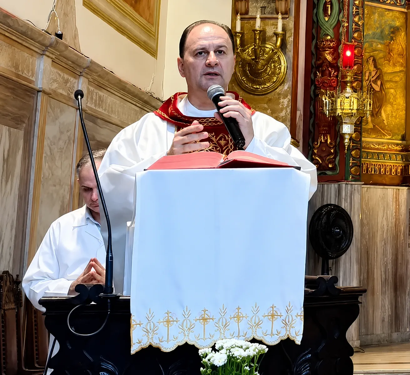 Comemoração do aniversário do nosso pároco, Frei Alcimar Fioresi