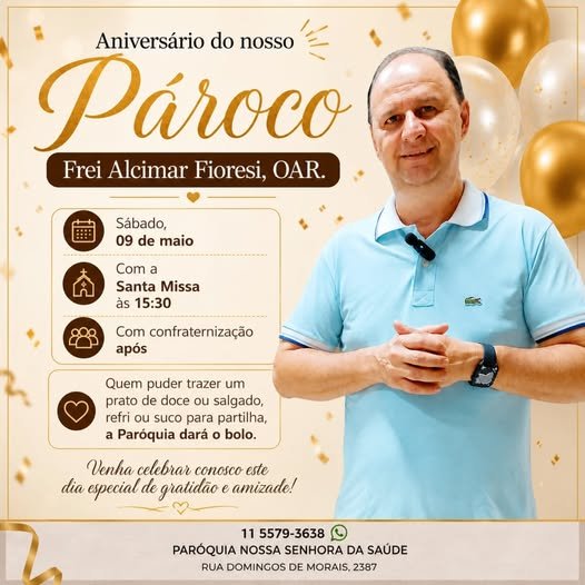 Aniversário do nosso pároco, frei Alcimar Fioresi