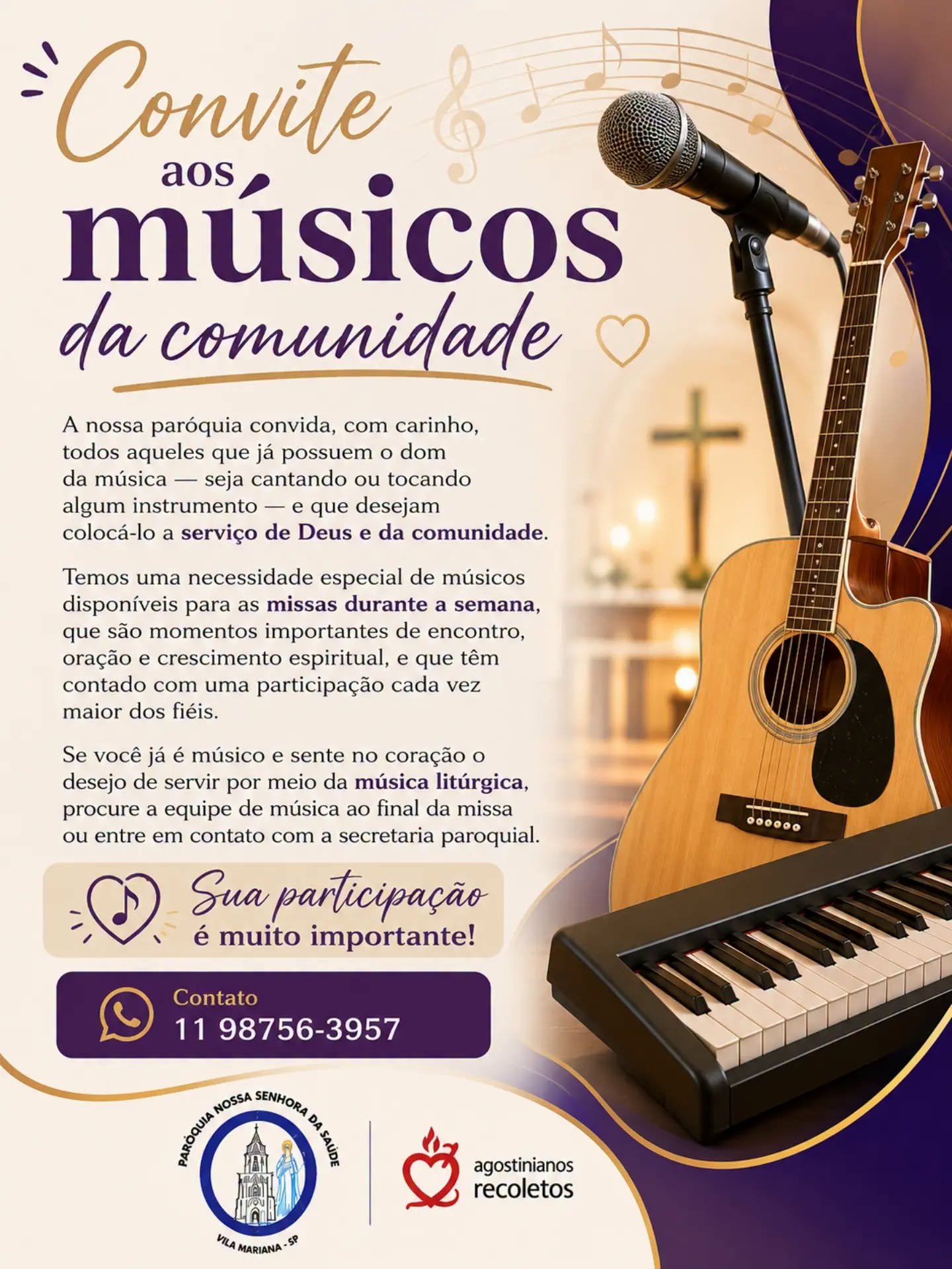 Convite a toda a comunidade!