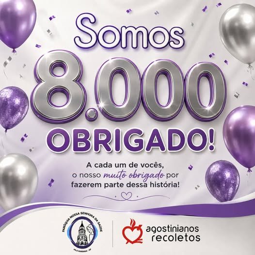 Uma marca expressiva: nosso Instagram ultrapassou o número de 8 mil seguidores!